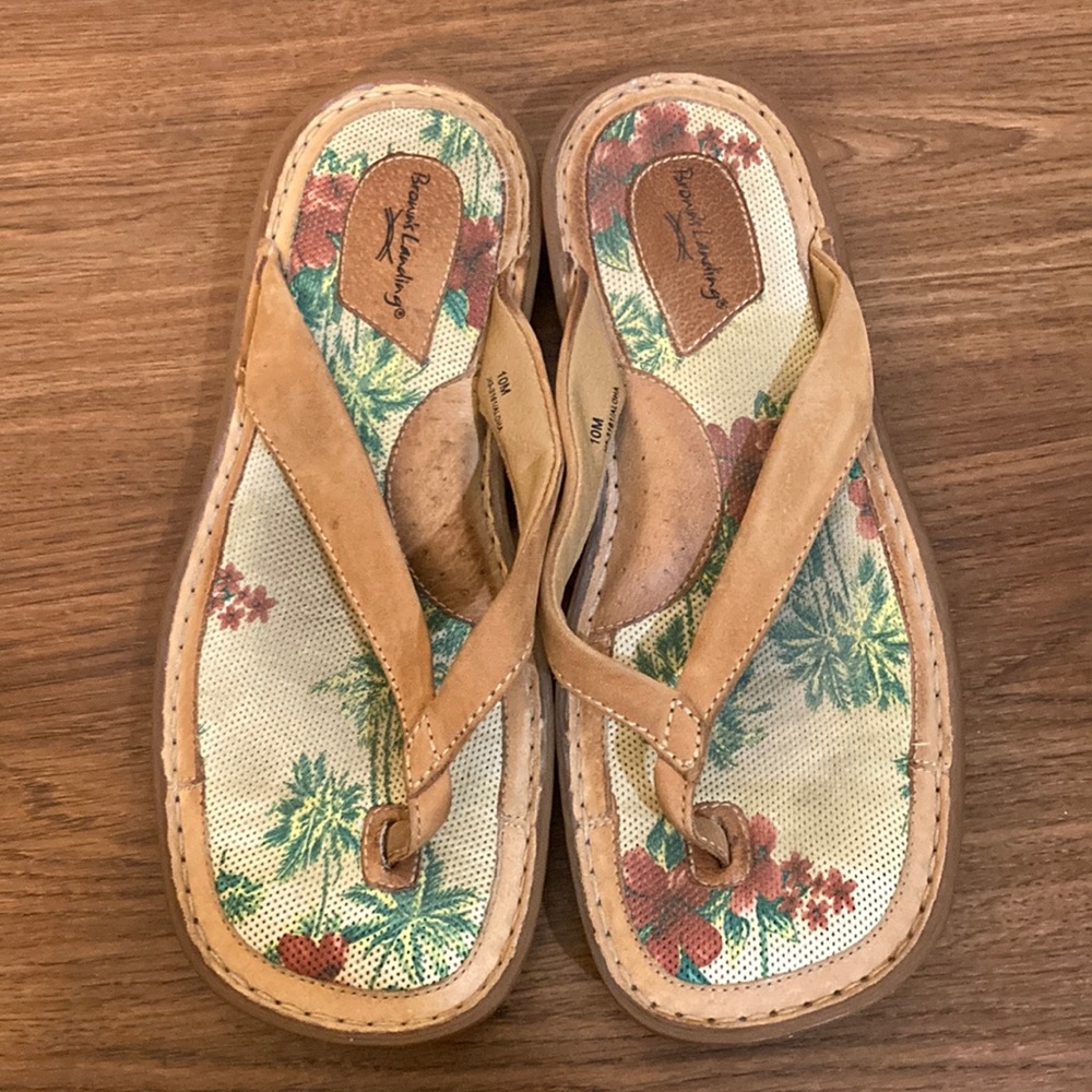 Brown's Landing H3-3161 Aloha Thong Sandal Flip Flops Size 10M